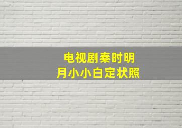 电视剧秦时明月小小白定状照