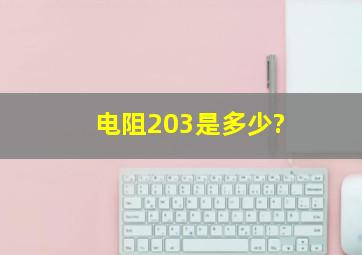 电阻203是多少?