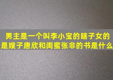 男主是一个叫李小宝的瞎子,女的是嫂子唐欣和闺蜜张非的书是什么