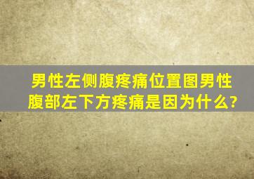 男性左侧腹疼痛位置图,男性腹部左下方疼痛是因为什么?