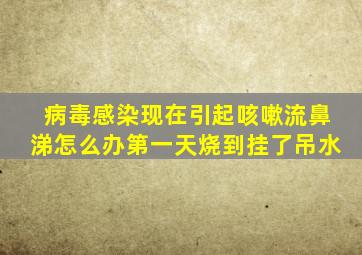 病毒感染现在引起咳嗽流鼻涕怎么办第一天烧到挂了吊水