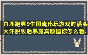 白鹿《跑男9》生图流出,玩游戏时满头大汗,脱妆后暴露真颜值,你怎么看...