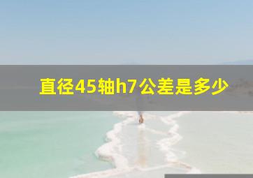 直径45轴h7公差是多少