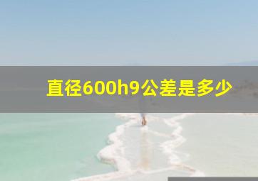 直径600h9公差是多少(