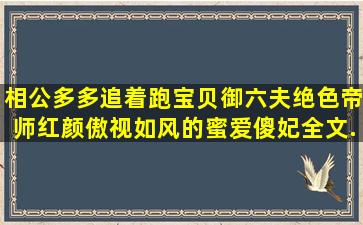 相公多多追着跑宝贝御六夫绝色帝师红颜傲视如风的蜜爱傻妃全文...