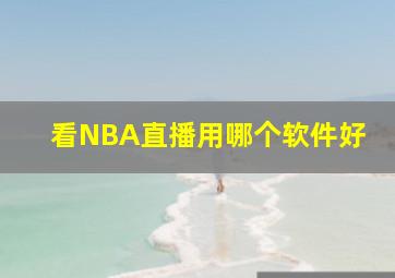 看NBA直播用哪个软件好