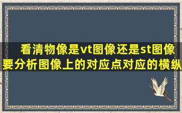 看清物像是vt图像还是st图像,要分析图像上的对应点对应的横纵坐标是...