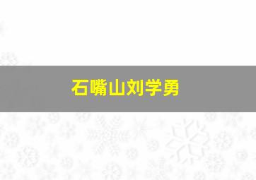 石嘴山刘学勇