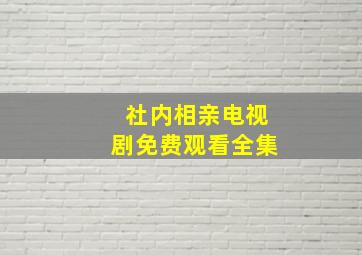 社内相亲电视剧免费观看全集