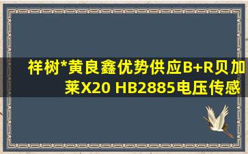 祥树*黄良鑫优势供应B+R贝加莱X20 HB2885「电压传感器」