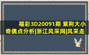 福彩3D20091期 紫荆大小奇偶点分析|浙江风采网|风采走势图