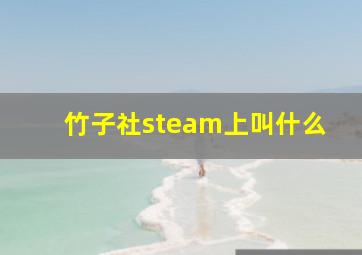 竹子社steam上叫什么