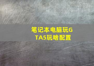 笔记本电脑玩GTA5玩啥配置 