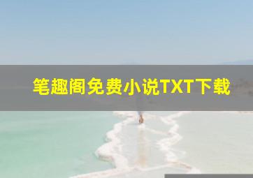 笔趣阁免费小说TXT下载