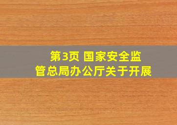 第3页 国家安全监管总局办公厅关于开展