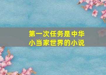 第一次任务是中华小当家世界的小说