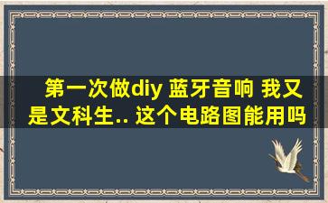 第一次做diy 蓝牙音响 我又是文科生.. 这个电路图能用吗?