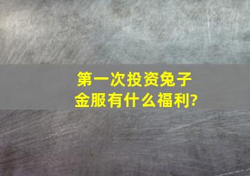 第一次投资兔子金服有什么福利?