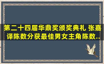 第二十四届华鼎奖颁奖典礼 张嘉译、陈数分获最佳男女主角,陈数...