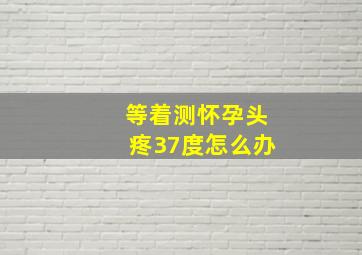 等着测怀孕头疼37度怎么办