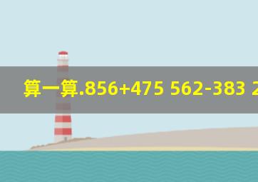 算一算.856+475 562-383 239+684