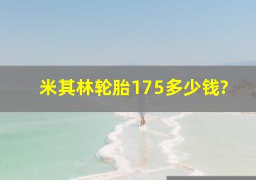 米其林轮胎175多少钱?