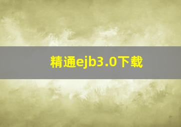 精通ejb3.0下载