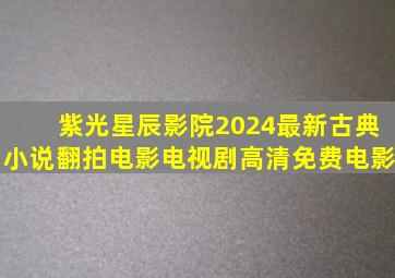 紫光星辰影院2024最新古典小说翻拍电影电视剧高清免费电影