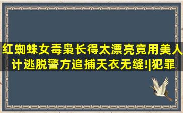 红蜘蛛女毒枭长得太漂亮,竟用美人计逃脱警方追捕,天衣无缝!|犯罪...