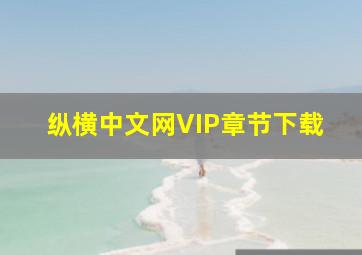 纵横中文网VIP章节下载