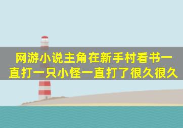 网游小说主角在新手村看书一直打一只小怪,一直打了很久很久