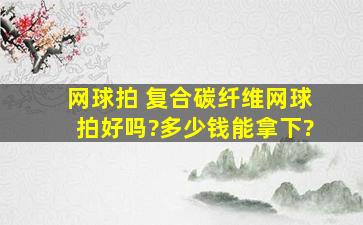 网球拍 复合碳纤维网球拍好吗?多少钱能拿下?