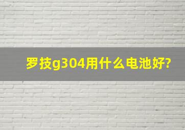 罗技g304用什么电池好?