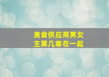 美食供应商男女主第几章在一起