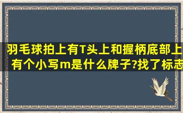 羽毛球拍上有T头上和握柄底部上有个小写m是什么牌子?找了标志大全没