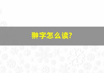 翀字怎么读?