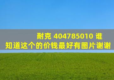 耐克 404785010 谁知道这个的价钱,最好有图片,谢谢