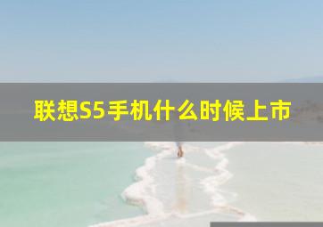 联想S5手机什么时候上市