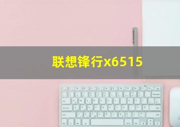 联想锋行x6515