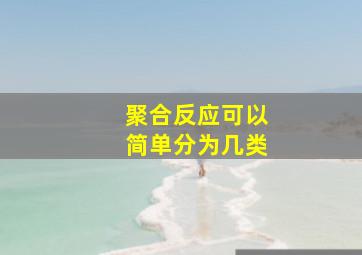 聚合反应可以简单分为几类