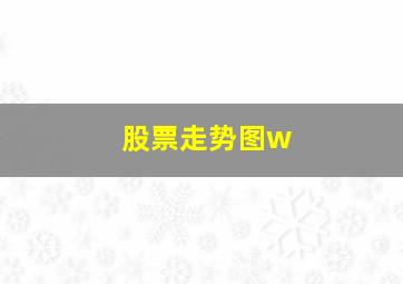 股票走势图w