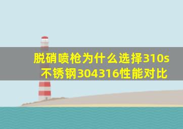 脱硝喷枪为什么选择310s不锈钢,304、316性能对比 