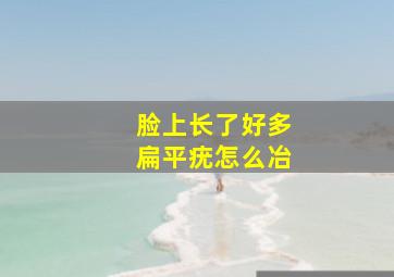 脸上长了好多扁平疣怎么冶