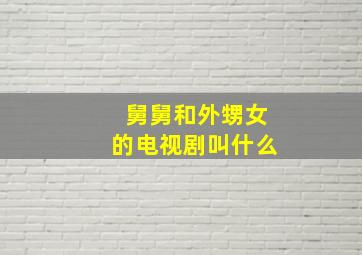 舅舅和外甥女的电视剧叫什么