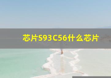 芯片S93C56什么芯片