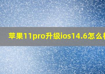 苹果11pro升级ios14.6怎么样?