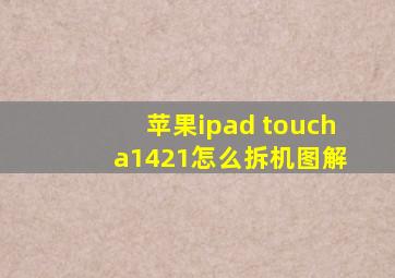 苹果ipad touch a1421怎么拆机图解