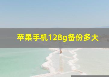 苹果手机128g备份多大