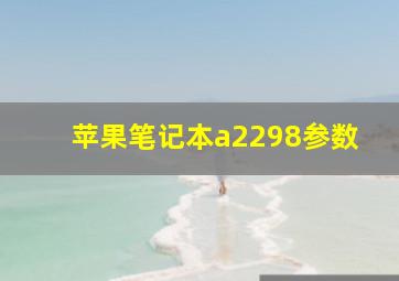 苹果笔记本a2298参数