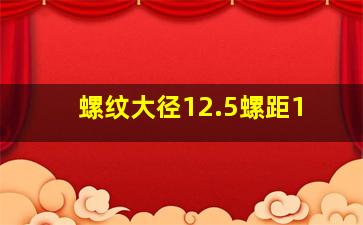 螺纹大径12.5螺距1